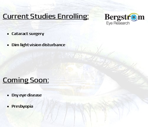 Current Studies Enrolling for Clinic Sign